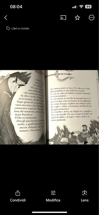 Libro illustrato odissea le avventure di Ulisse