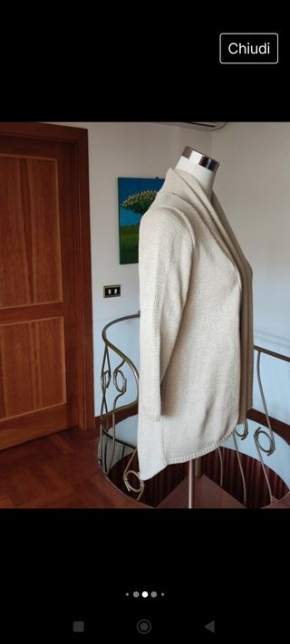 Cardigan donna panna. Zara. L