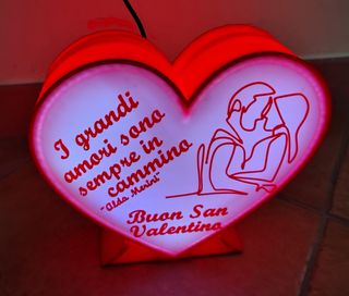 Lampada multicolore San Valentino UNICA