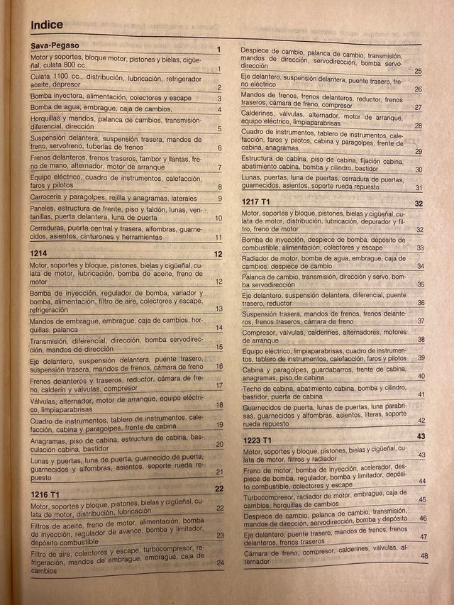 PEGASO Catalogo de despiece varios modelos