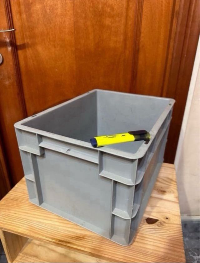 6 unid Contenedor plastic apilab sin tapa 38x30x23