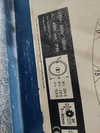 Radial corte madera