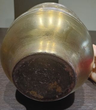 Jardinera de latón antigua