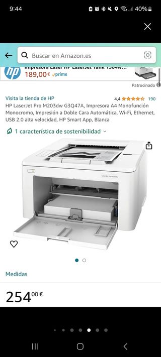 Impresora Laser Jet Pro M118dw