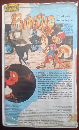 VHS Pinocho en el pais de las hadas