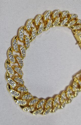 Pulsera cubana nueva 18cm