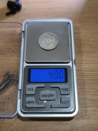 Moneda plata Alfonso XIII 1900.