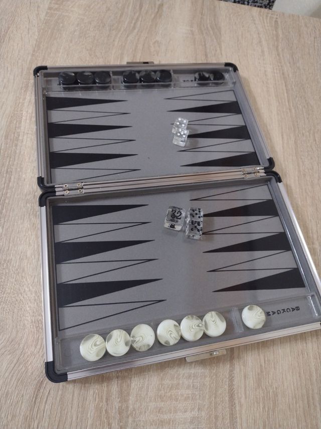 BACKGAMMON-ALUMINIO 🎲🎲 🎲 🗂️