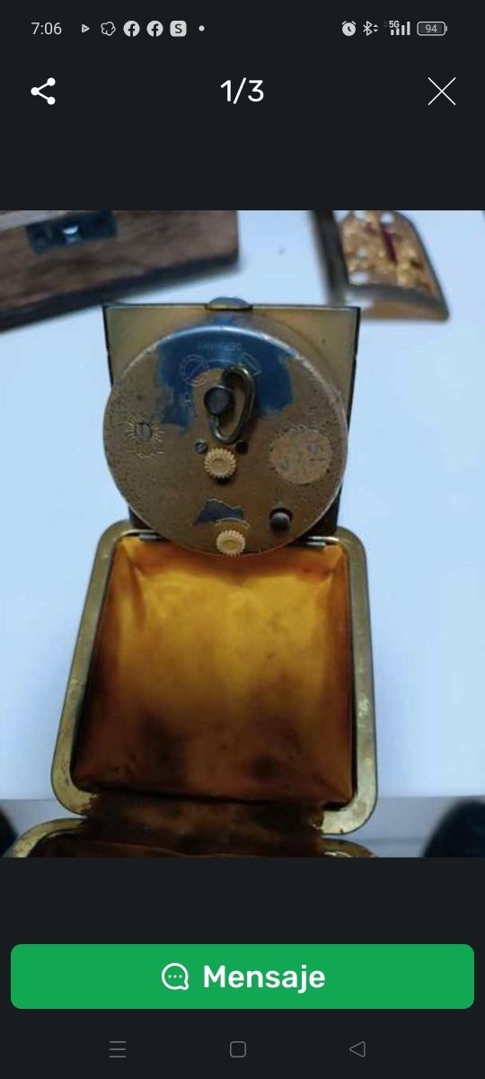 Reloj antiguo de viaje