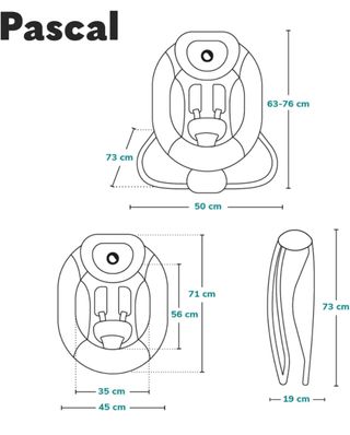 Lionelo PASCAL baby Bouncer Hamaca 