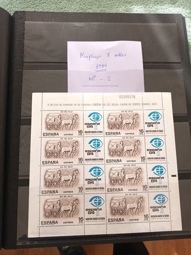 Minipliegos de sellos