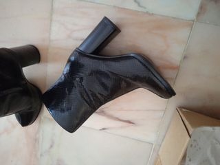 Botins pretos Zara