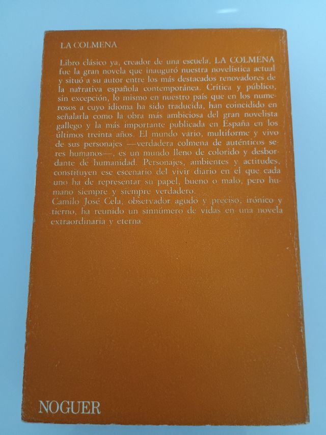 Novela La Colmena Camilo José Cela