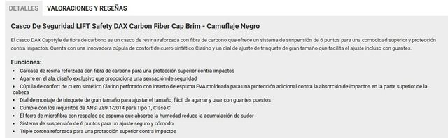 Casco seguridad DAX carbón