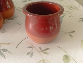 12 vasos/recipientes cerámicos ecológicos CERMER