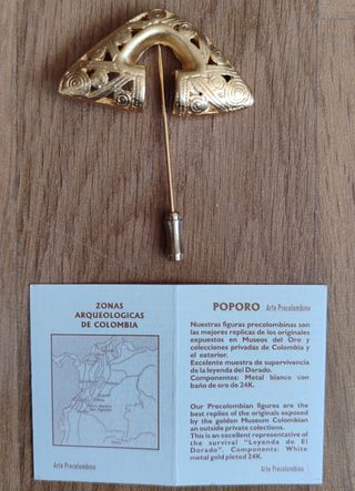Broche de figuras precolombinas