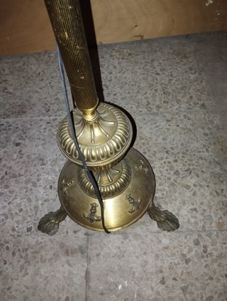 Lámpara de pie bronce