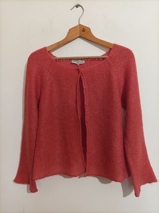 Cardigan vintage corallo Prisma