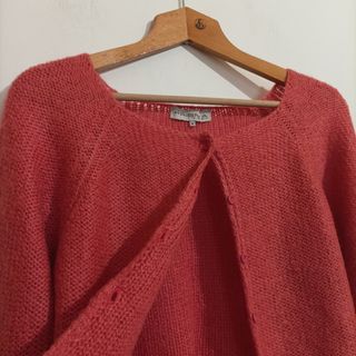 Cardigan vintage corallo Prisma