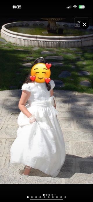vestido de comunion de firma Devota y Lomba