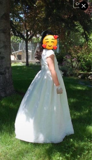 vestido de comunion de firma Devota y Lomba