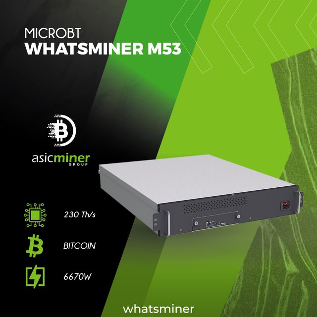 Whatsminer M53 (234TH/s) 2 años de garantía