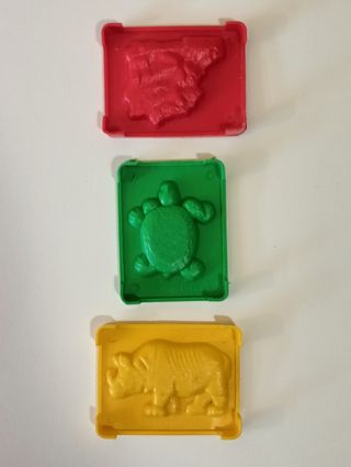3 MOLDES PLASTILINA JOVI ESPAÑA ANIMALES