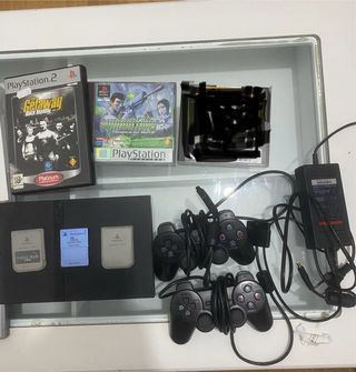 Ps2 slim mas juegos y memory cards