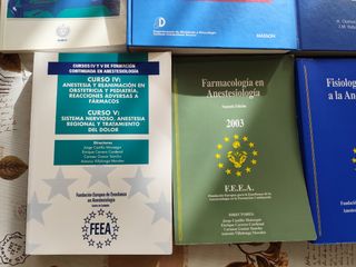 Lote Libros Medicina Anestésia.