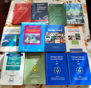 Lote Libros Medicina Anestésia.