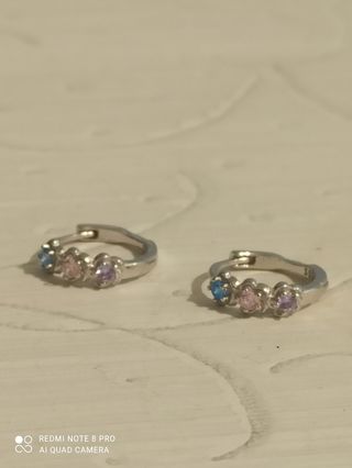 Pendientes juveniles plata S 925