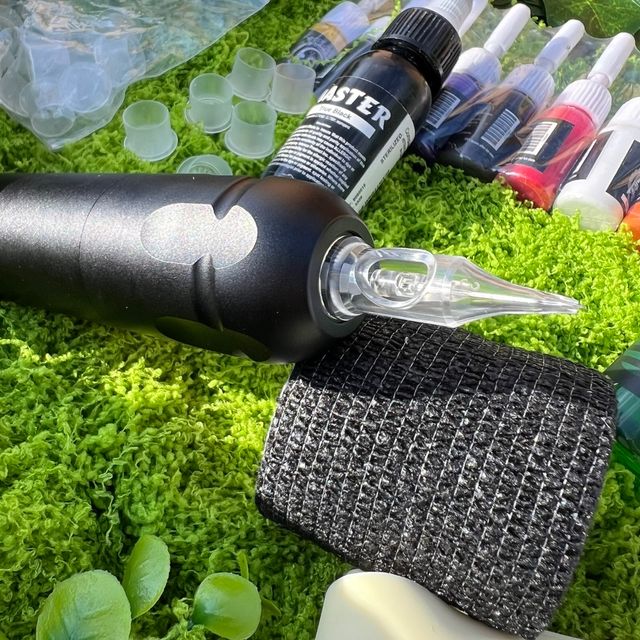 Kit de Tatuaje 🎨✍️ Profesional Completo Máquina