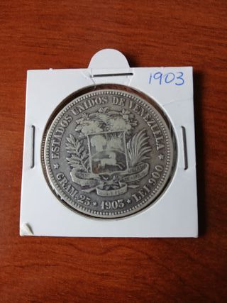 5 Bolívares de plata 1901-1910