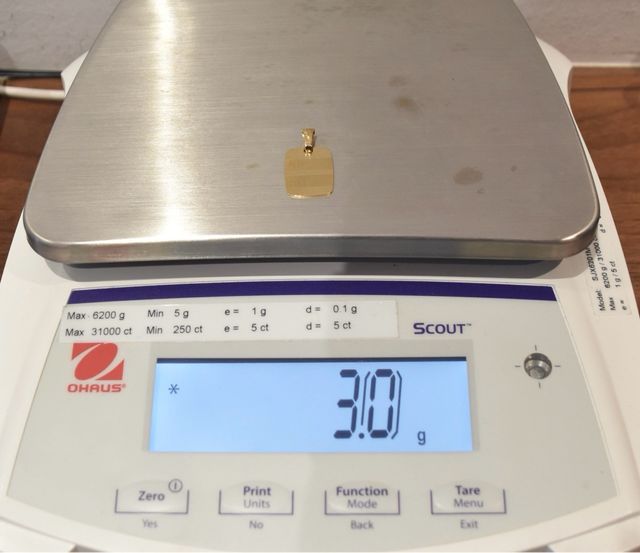 PLACA DE ORO 18K/3.0Gr