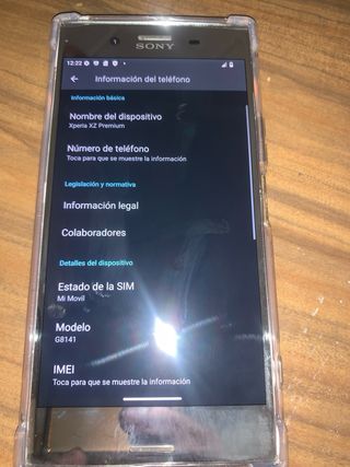 Sony XZ Premium Android 15