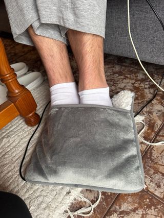 Almohadilla de pie eléctrica por USB