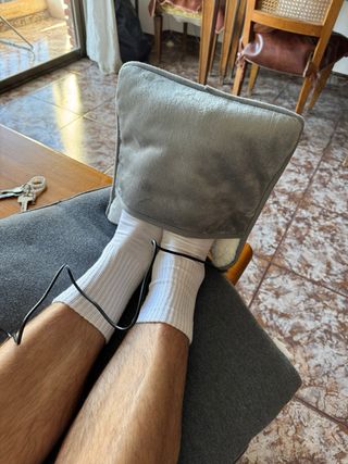 Almohadilla de pie eléctrica por USB