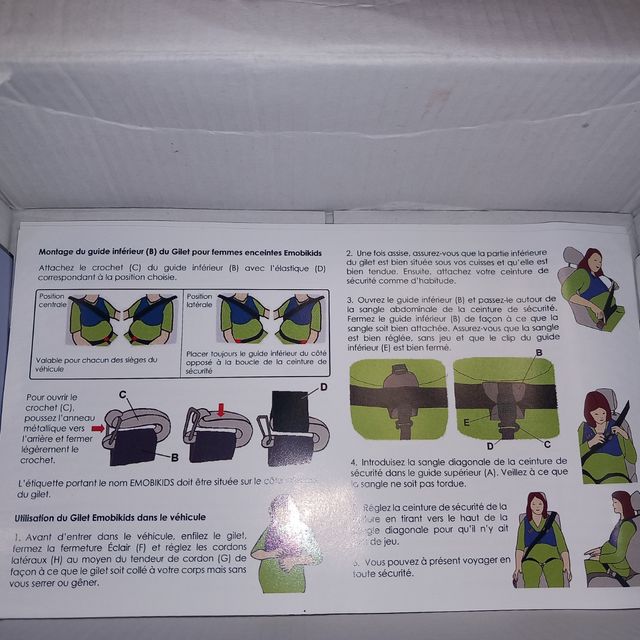 CHALECO CINTURON EMBARAZADA.