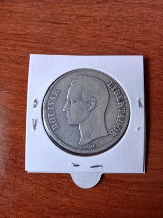 5 Bolívares de plata 1912-1924