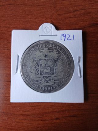 5 Bolívares de plata 1912-1924