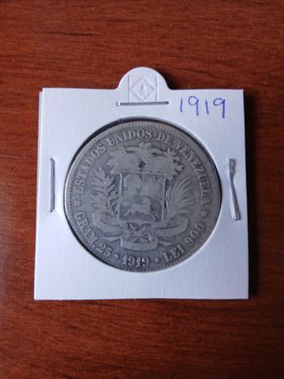 5 Bolívares de plata 1912-1924