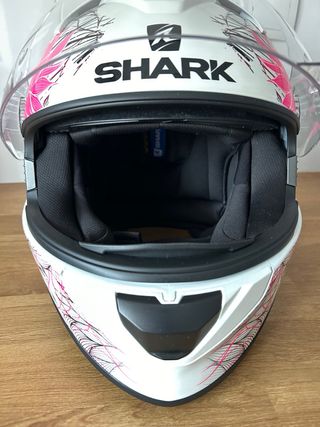 Casco SHARK Ridill 1.2 Nelum rosa blanco
