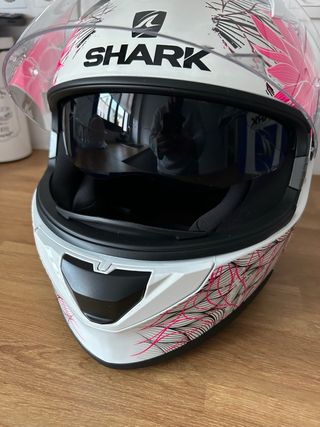 Casco SHARK Ridill 1.2 Nelum rosa blanco