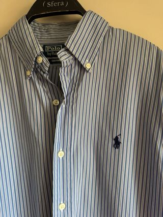 Camisa azul de rayas de Polo Ralph Lauren