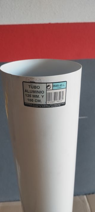Tubo campana extractora.
