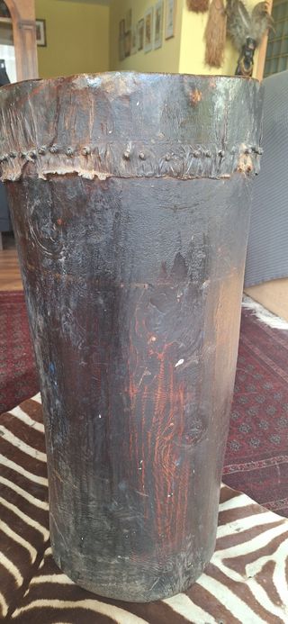 Pareja de tambores africanos