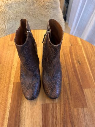 Botines tacón de piel auténtica Massimo Dutti 37