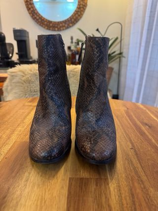 Botines tacón de piel auténtica Massimo Dutti 37