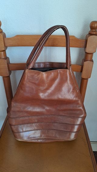 Borsa vintage pelle anni '70