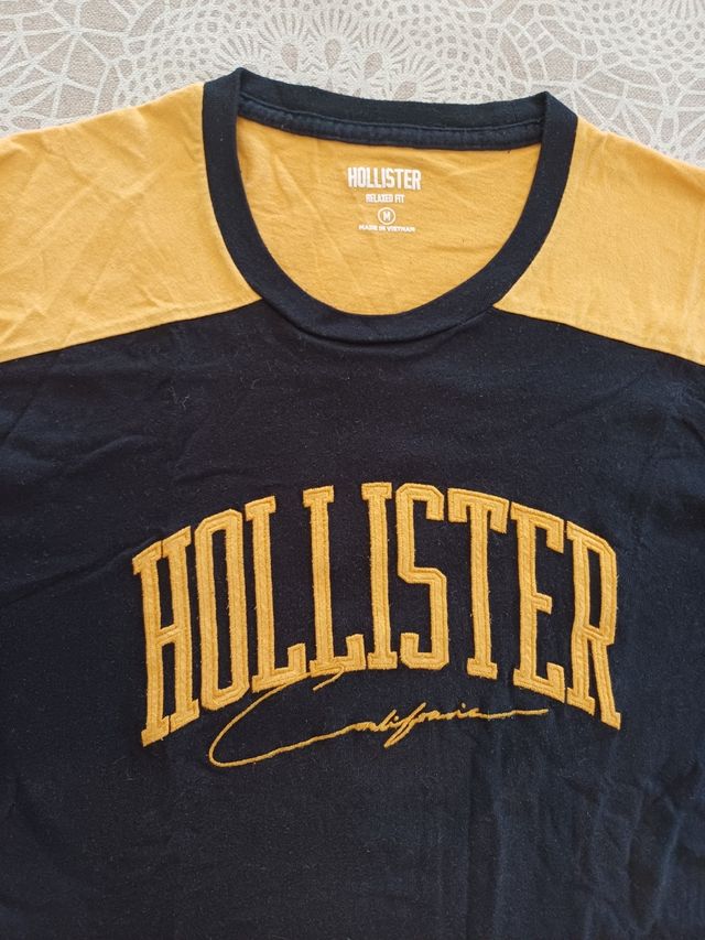 CAMISETA HOLLISTER MANGA LARGA T.M NUEVA